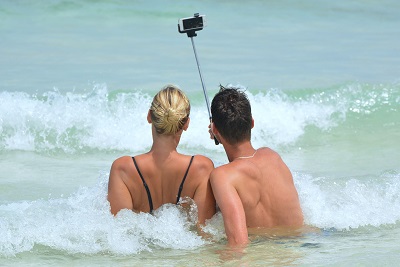 Selfies am Strand