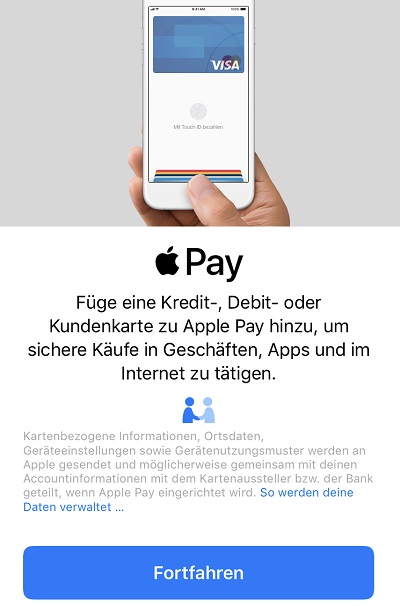 Wie kann ich Apple Pay einrichten?